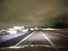 ●夜の高速道､中年一人旅…f^_^;